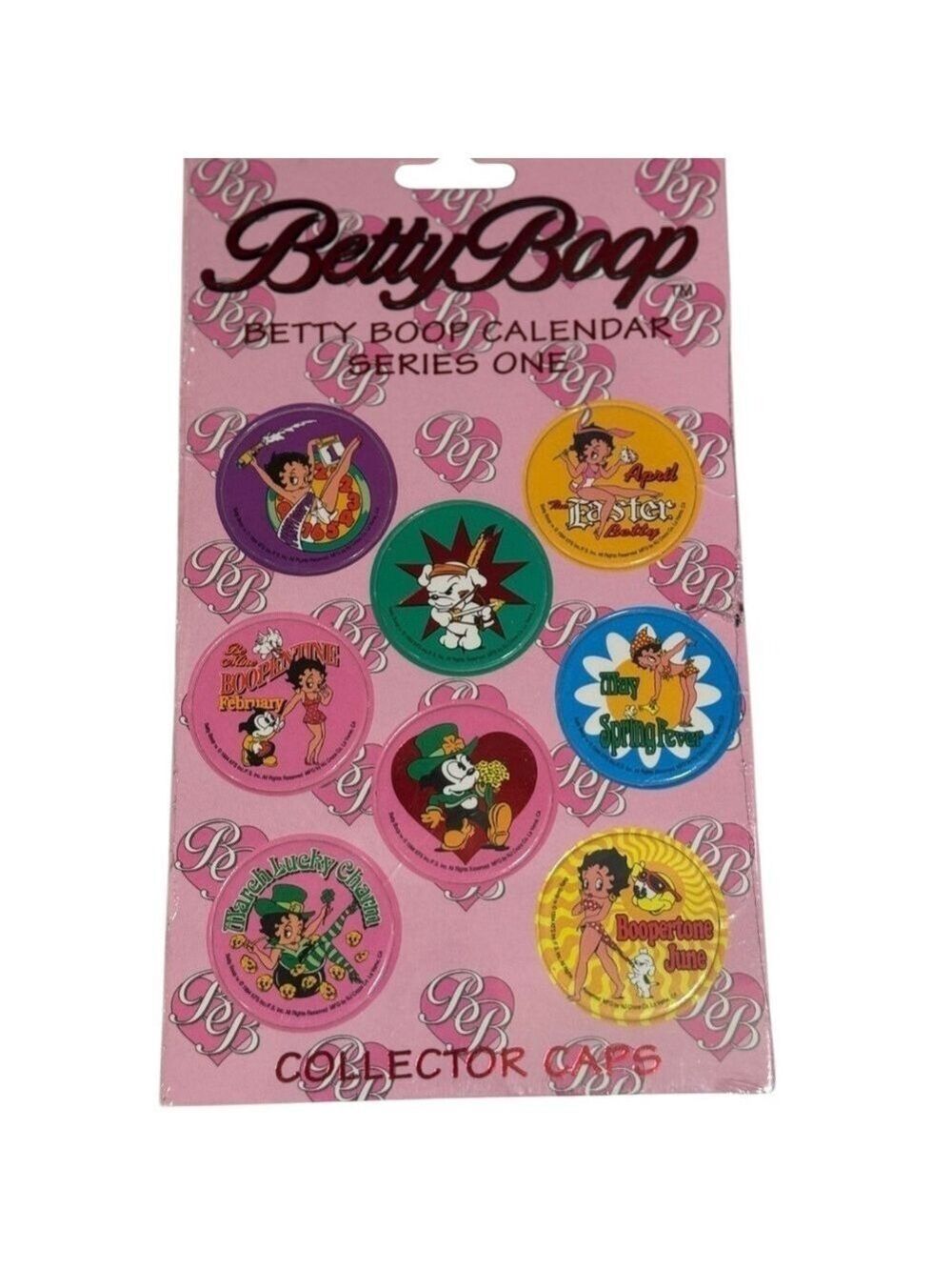 Betty Boop Vintage 1990s Calendar Series 1 Sealed Pogs